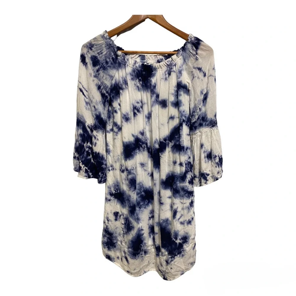 Knox Rose Tie Dye Flutter Sleeves Tunic Top Women’s Small Festival Boho Hippie - Picture 1 of 7